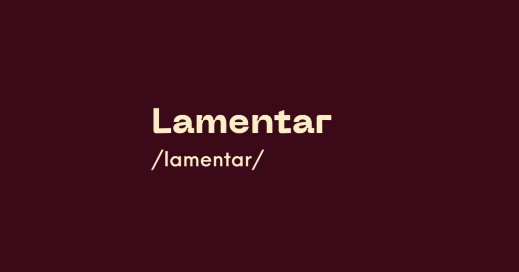 Lamentar