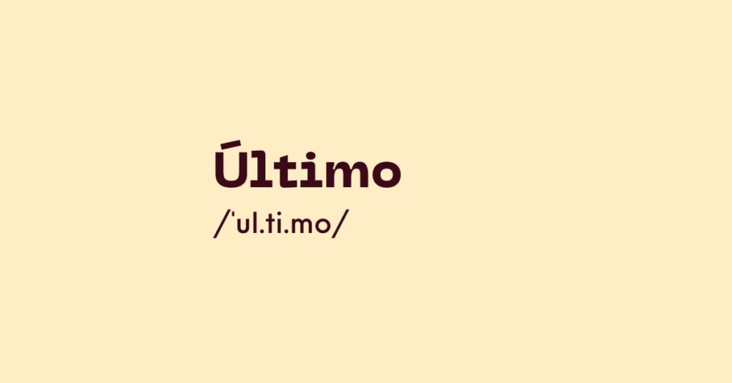 Último