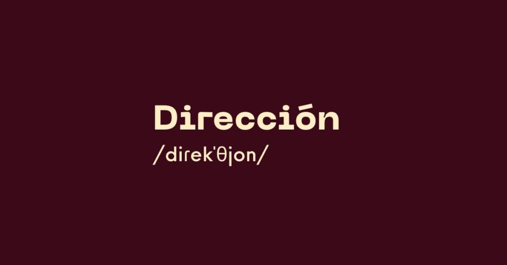 Dirección