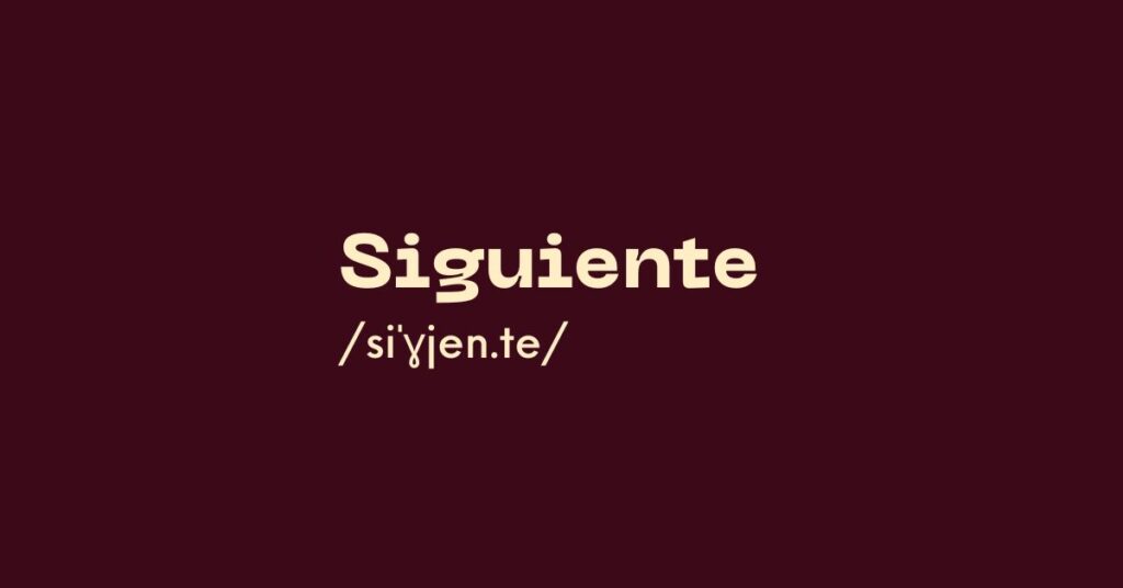 Siguiente