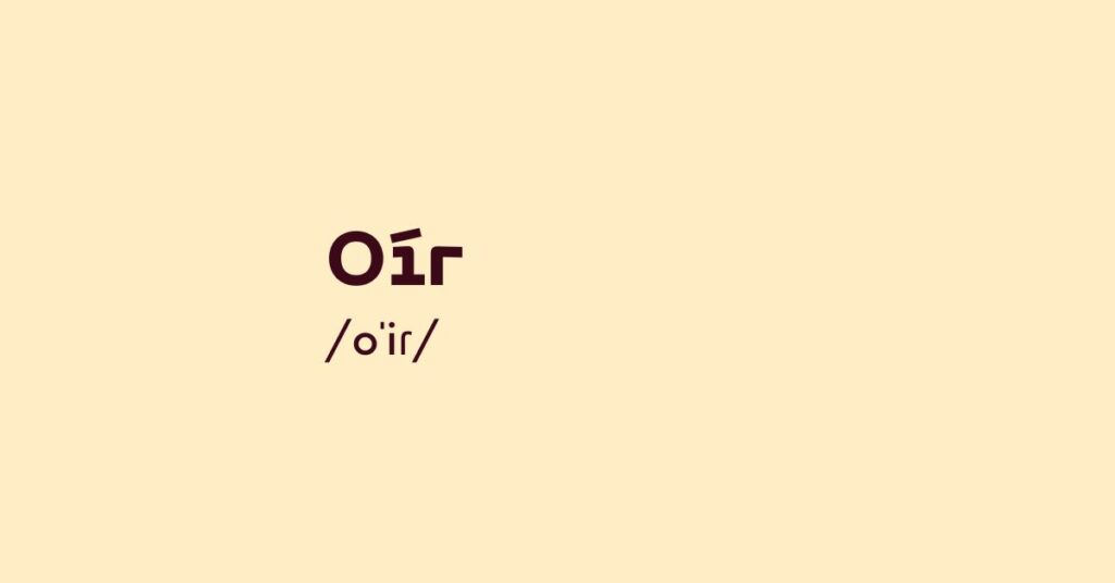 Oír