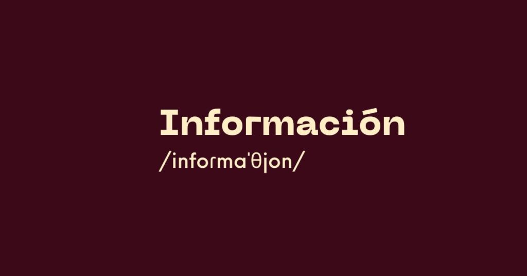 Información