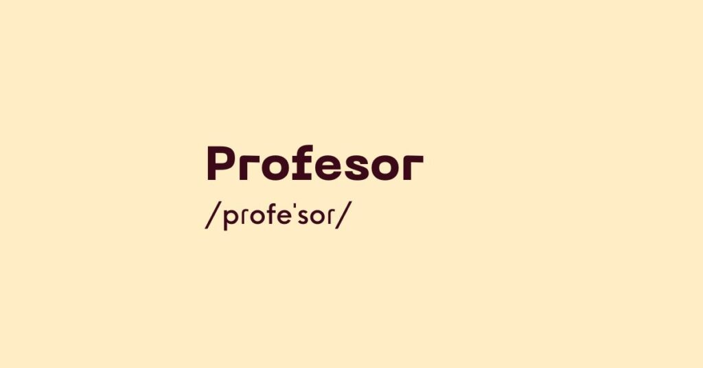 Profesor